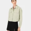 Forcast Kyla Crop Pocket Shirt* Long Sleeve Tops|Shirts & Blouses