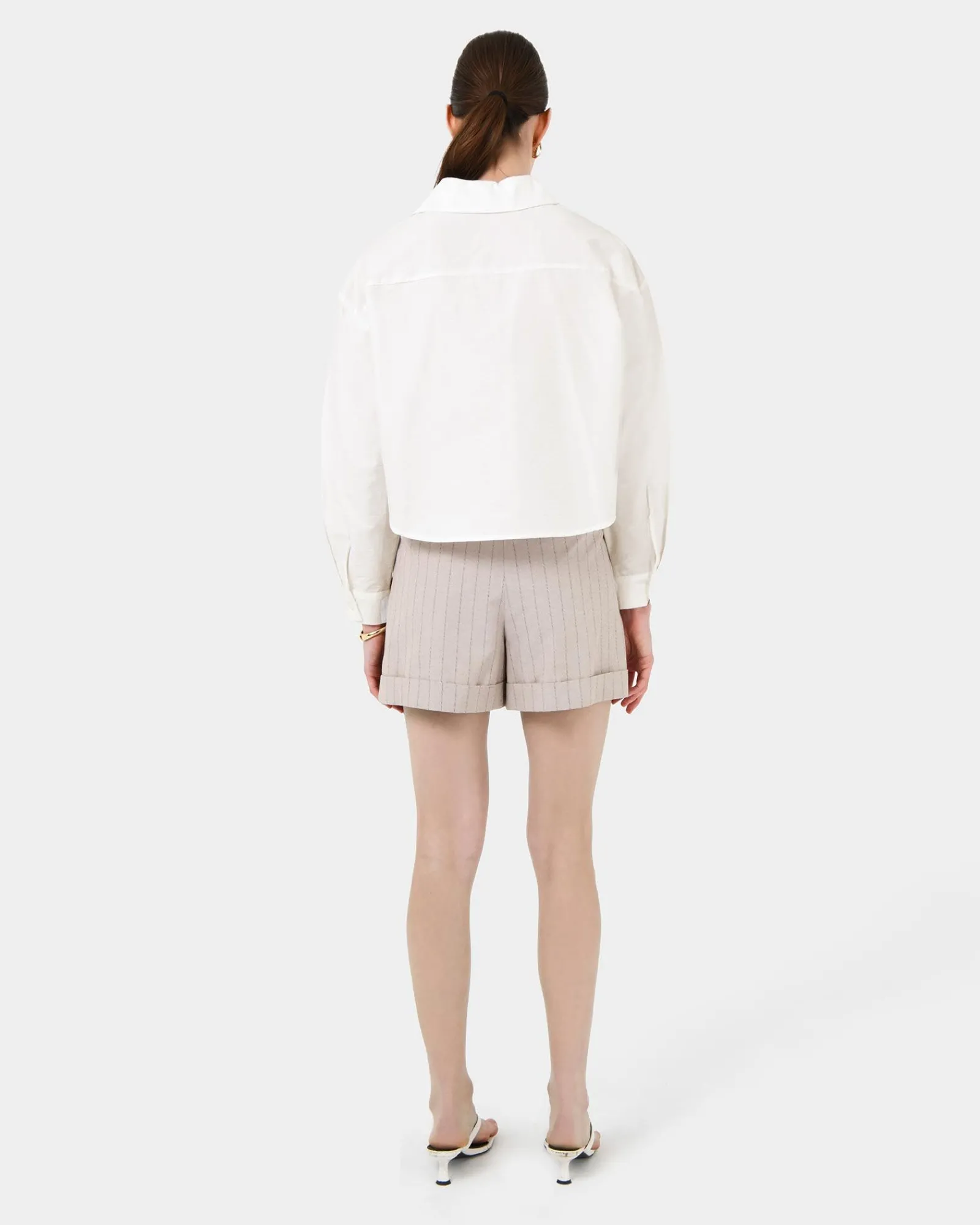 Forcast Kyla Crop Pocket Shirt* Long Sleeve Tops|Shirts & Blouses