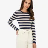 Forcast Lana Stripe Knit Top* T-Shirts & Tops|Long Sleeve Tops