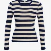 Forcast Lana Stripe Knit Top* T-Shirts & Tops|Long Sleeve Tops