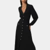 Forcast Lara Collar Midi Knit Dress* Midi Dresses|Midi Dresses