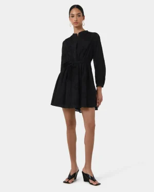 Forcast Lea Cotton Tie Dress* Conscious|Mini Dresses