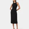 Forcast Leah Side Ruched Midi Dress* Midi Dresses|Midi Dresses