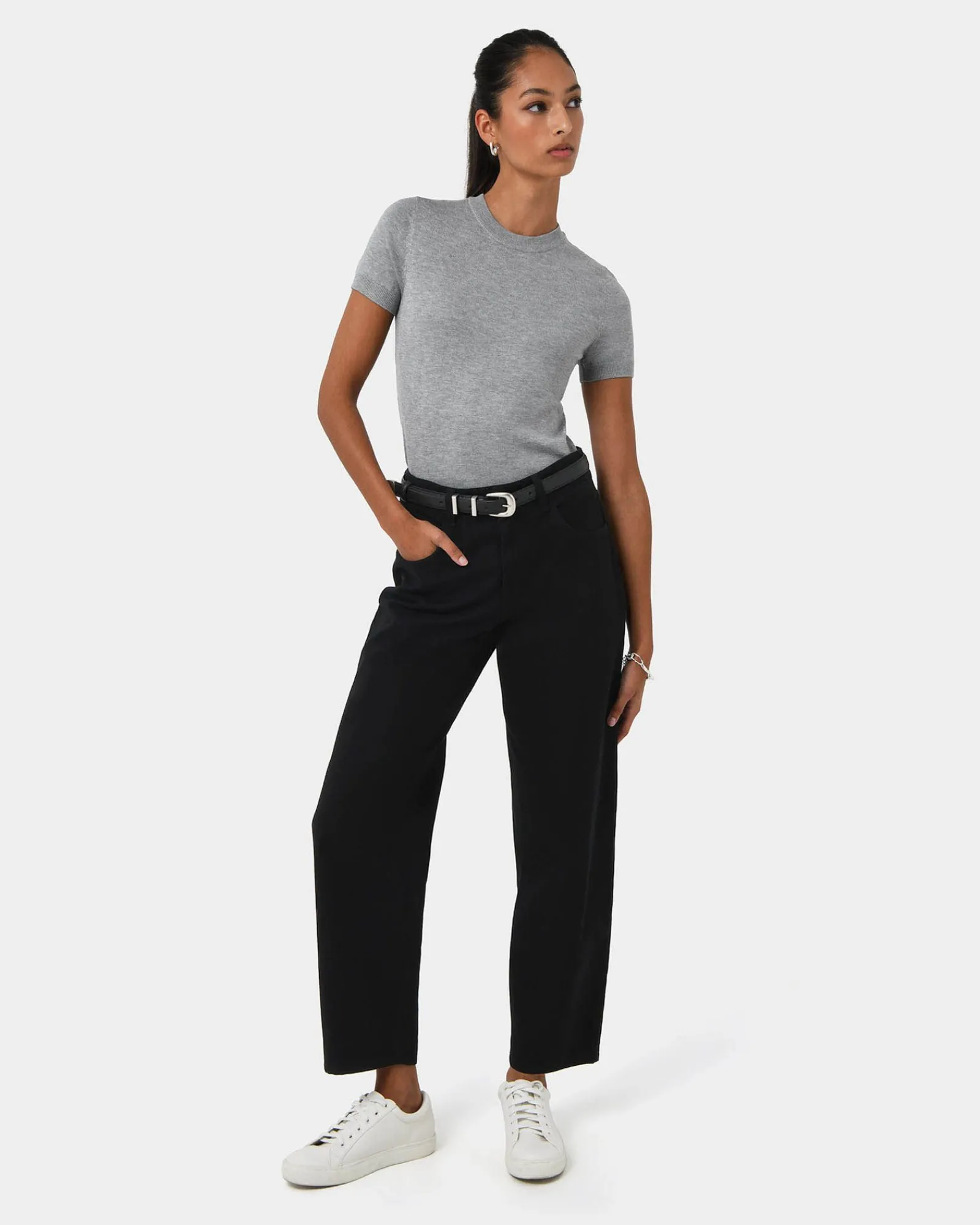 Forcast Leighton Barrel Leg Jeans* Conscious|High-Waisted Pants