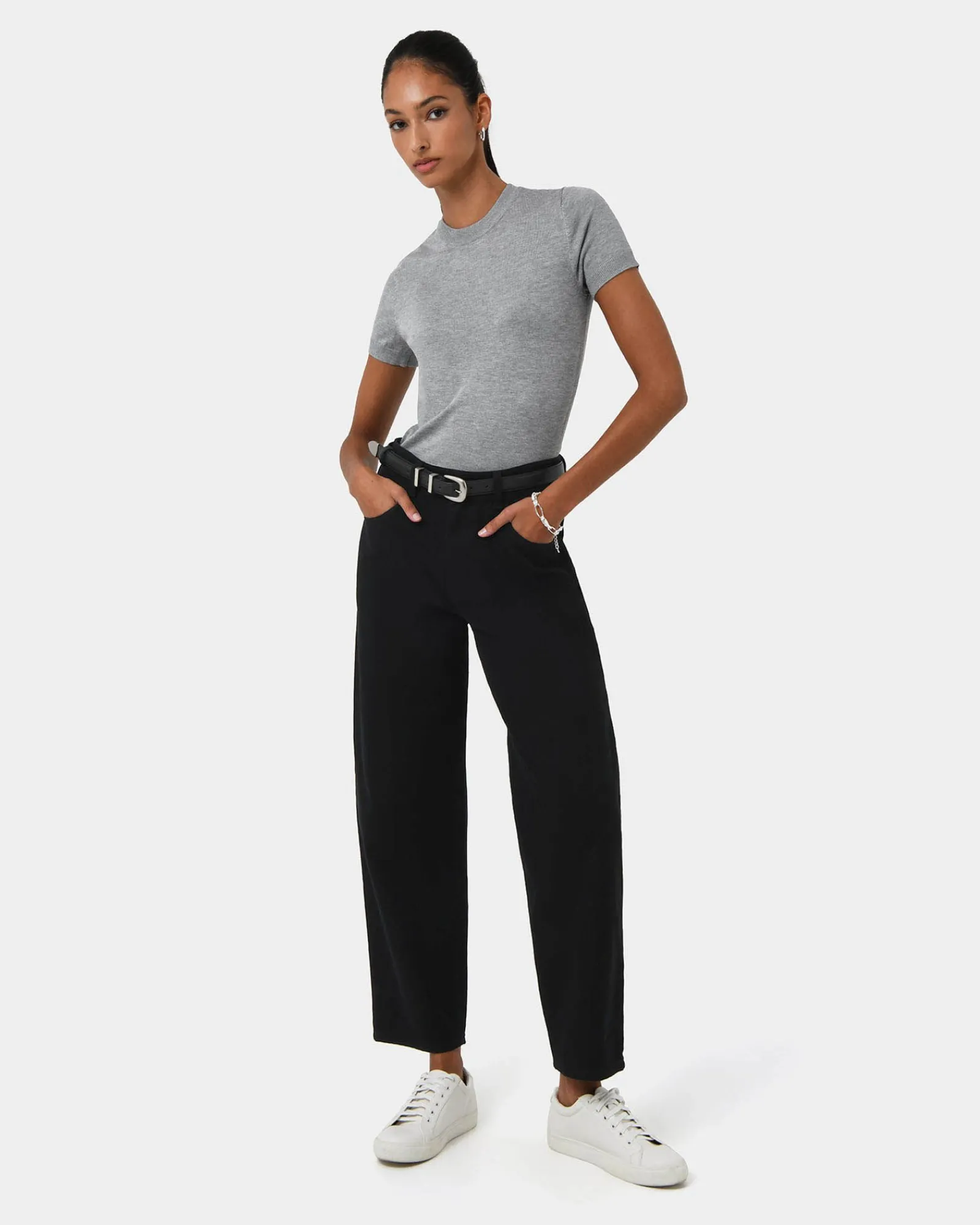 Forcast Leighton Barrel Leg Jeans* Conscious|High-Waisted Pants