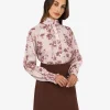 Forcast Lesley High Neck Floral Blouse* Long Sleeve Tops|Shirts & Blouses