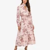 Forcast Lesley Tiered Floral Dress* Midi Dresses|Midi Dresses