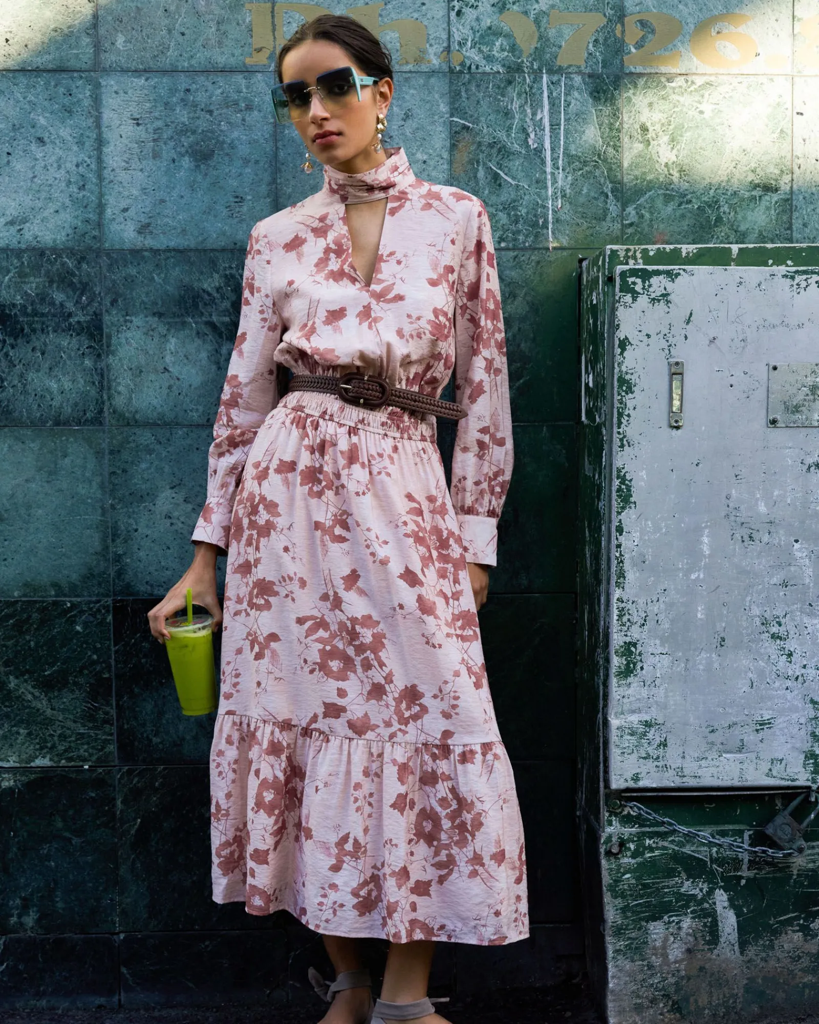 Forcast Lesley Tiered Floral Dress* Midi Dresses|Midi Dresses