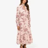 Forcast Lesley Tiered Floral Dress* Midi Dresses|Midi Dresses
