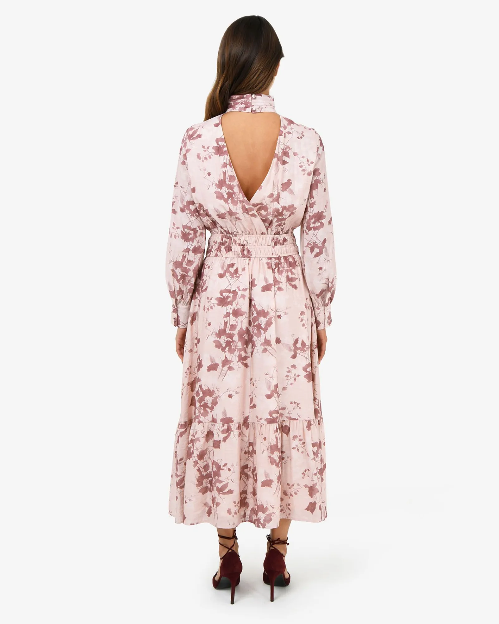 Forcast Lesley Tiered Floral Dress* Midi Dresses|Midi Dresses