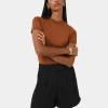 Forcast Lexee Pleat Front Short* High-Waisted Pants|Work Pants