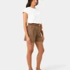 Forcast Lexee Pleat Front Short* High-Waisted Pants|Work Pants