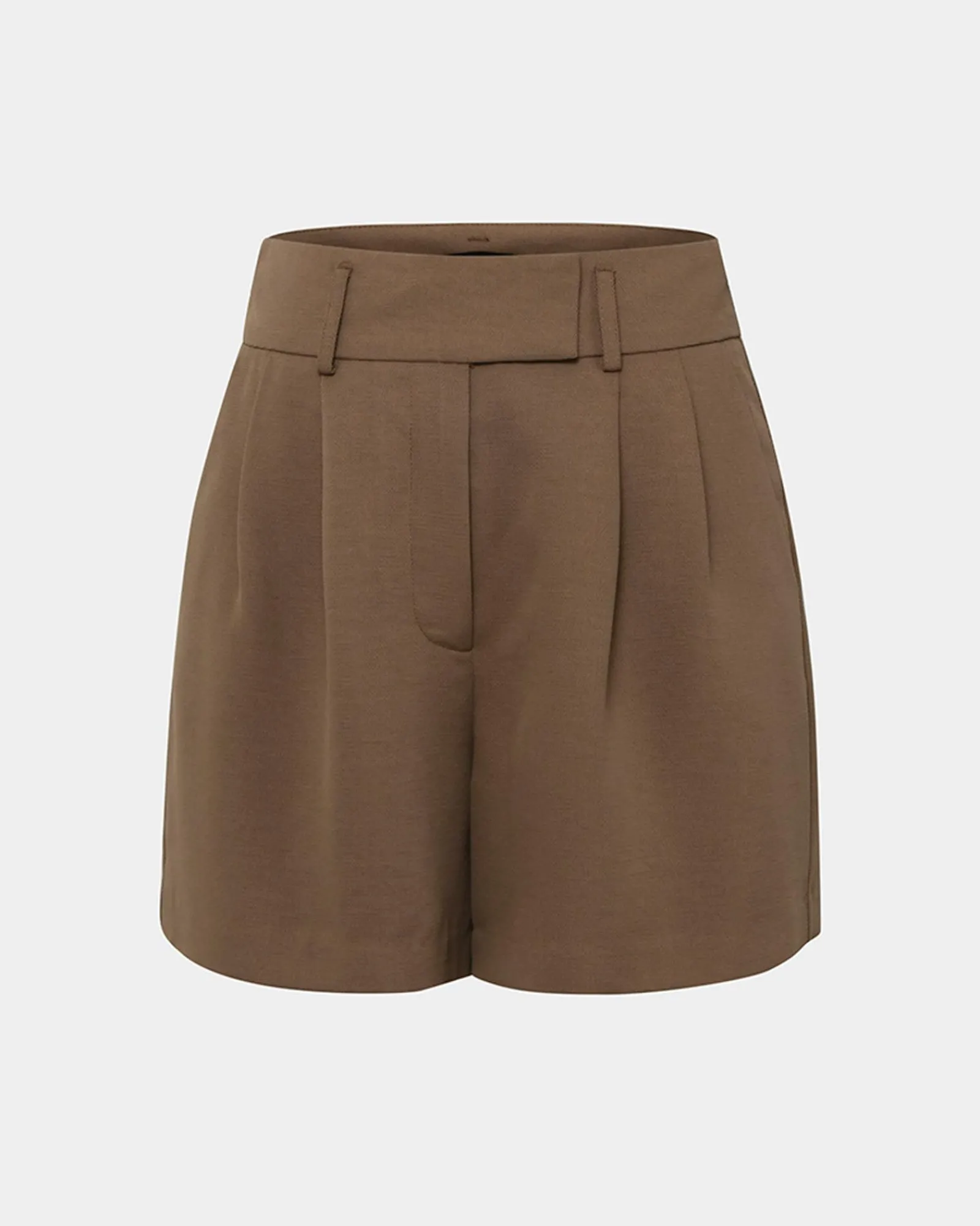 Forcast Lexee Pleat Front Short* High-Waisted Pants|Work Pants