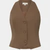 Forcast Lexee Tailored Vest* T-Shirts & Tops|Work Tops