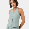 Forcast Lexee Tailored Vest* T-Shirts & Tops|Work Tops