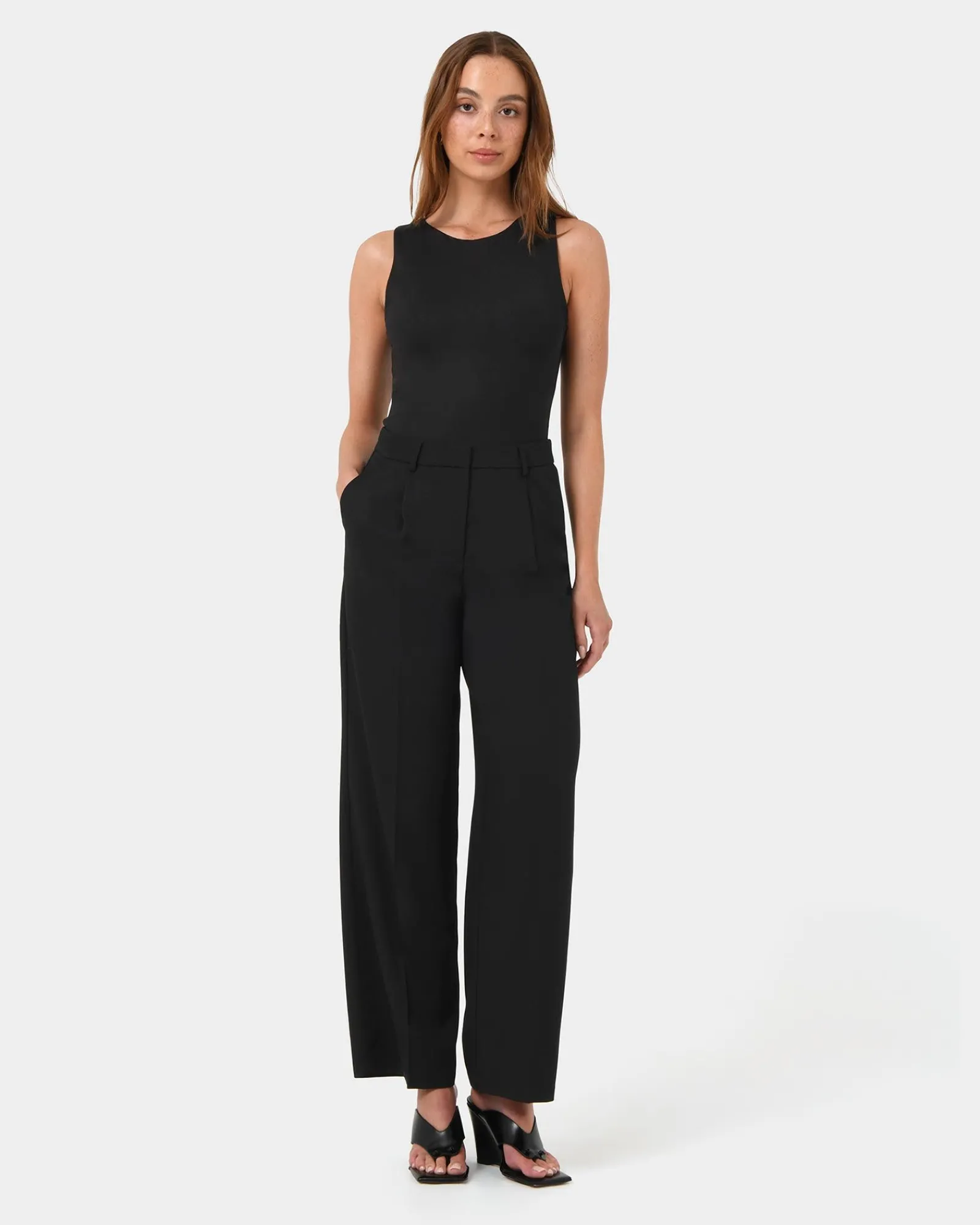 Forcast Lexee Tailored Wide Leg Pants* High-Waisted Pants|Wide-Leg Pants
