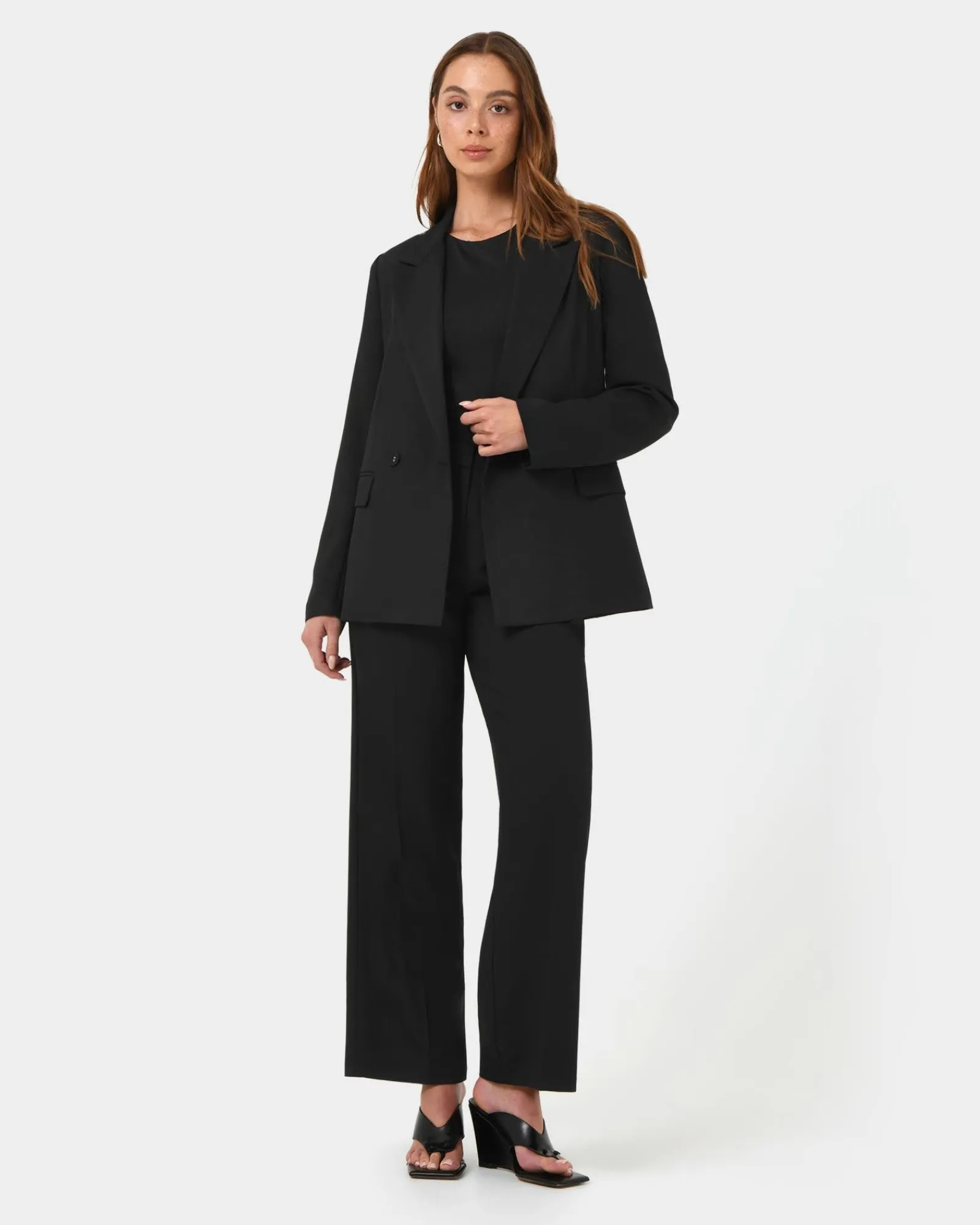 Forcast Lexee Tailored Wide Leg Pants* High-Waisted Pants|Wide-Leg Pants