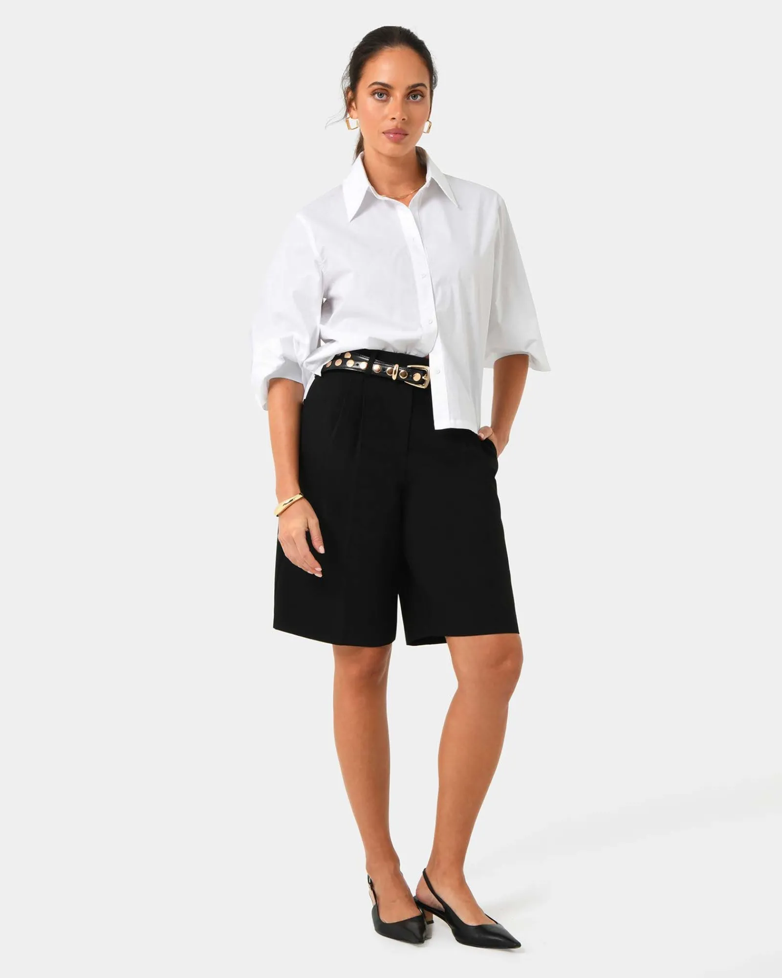 Forcast Lica Puff Sleeve Shirt* T-Shirts & Tops|Long Sleeve Tops