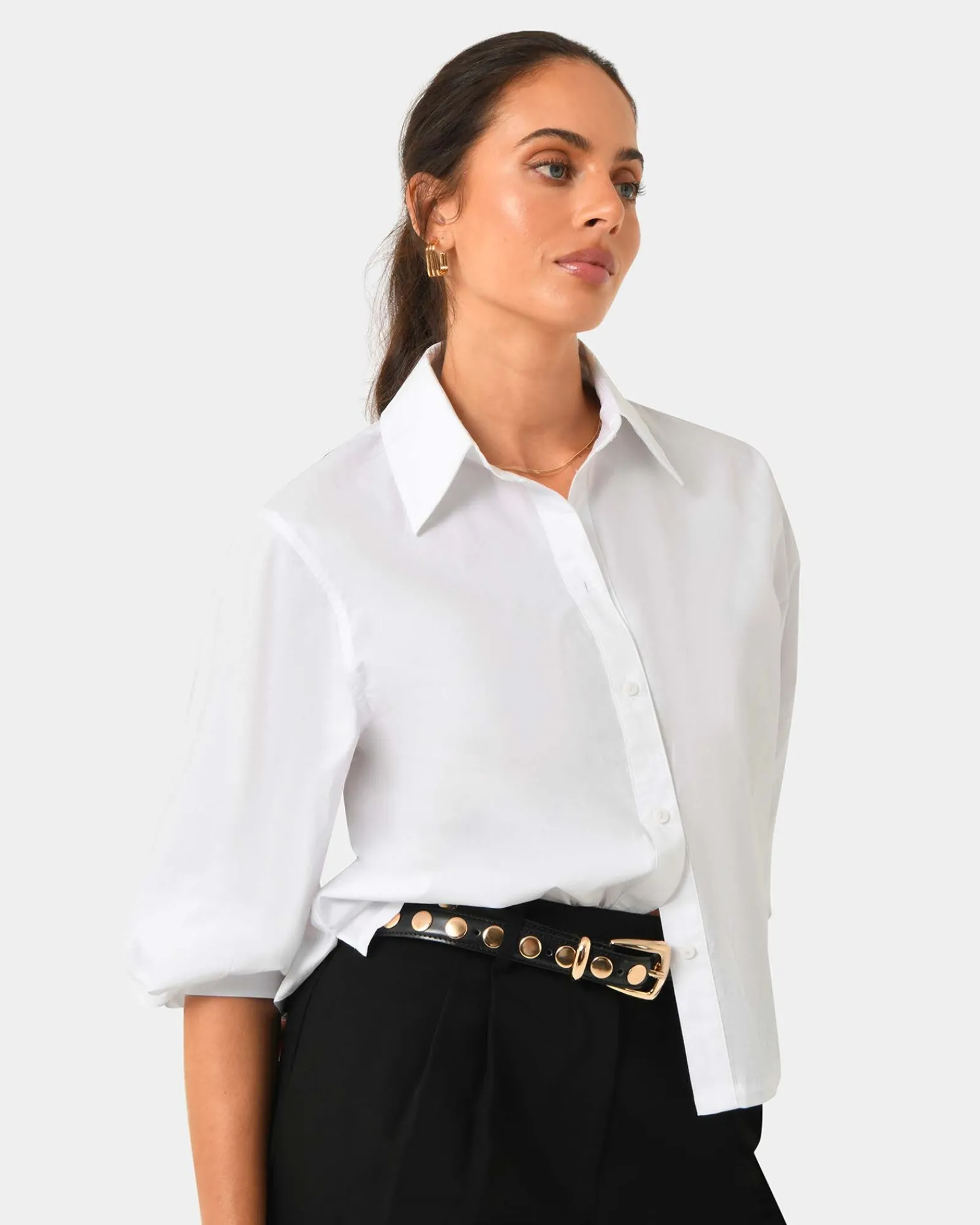 Forcast Lica Puff Sleeve Shirt* T-Shirts & Tops|Long Sleeve Tops