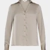 Forcast Lila V-neck Satin Blouse* Long Sleeve Tops|Shirts & Blouses