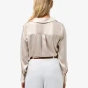 Forcast Lila V-neck Satin Blouse* T-Shirts & Tops|Long Sleeve Tops