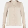 Forcast Lila V-neck Satin Blouse* T-Shirts & Tops|Long Sleeve Tops