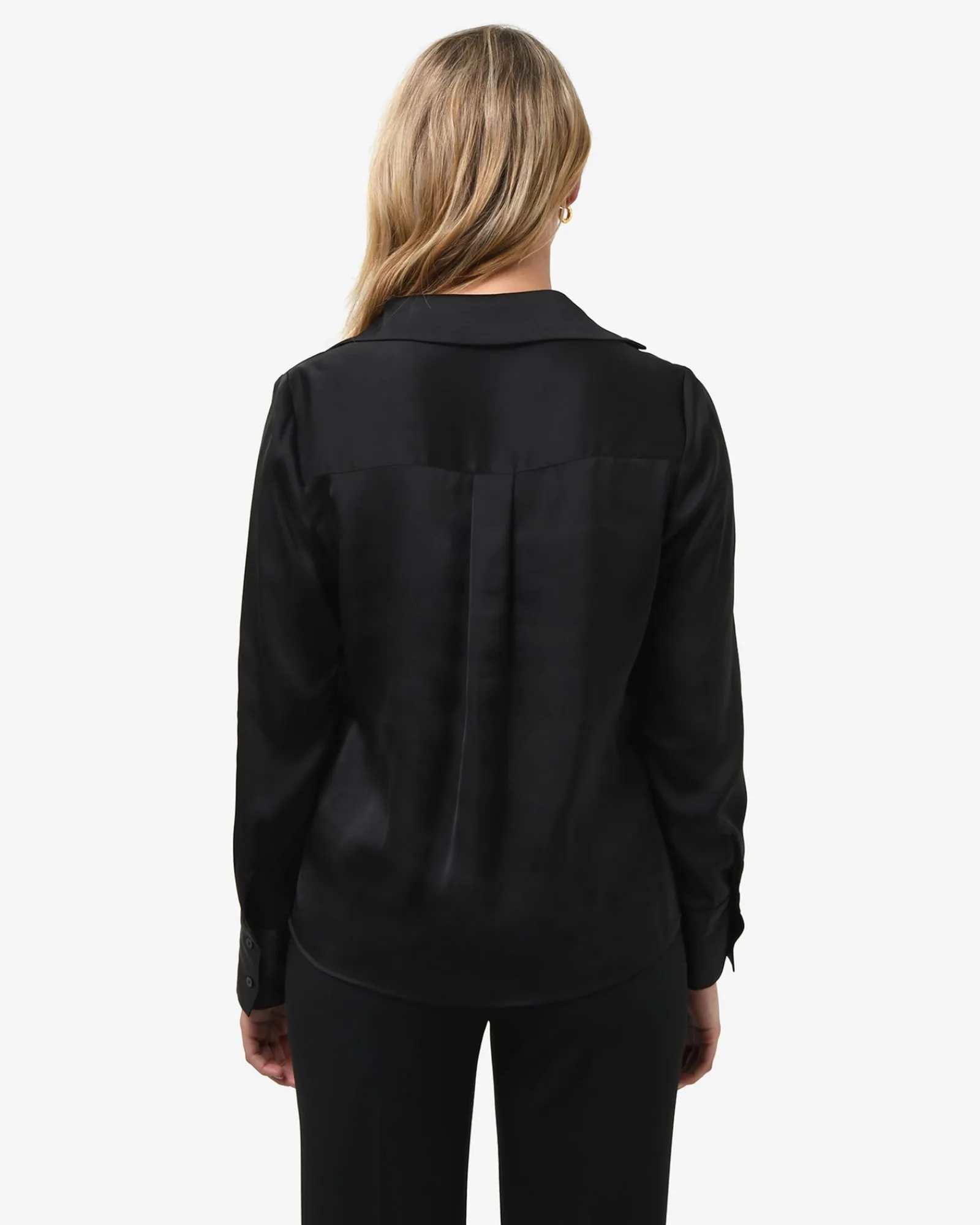 Forcast Lila V-neck Satin Blouse* Long Sleeve Tops|Shirts & Blouses