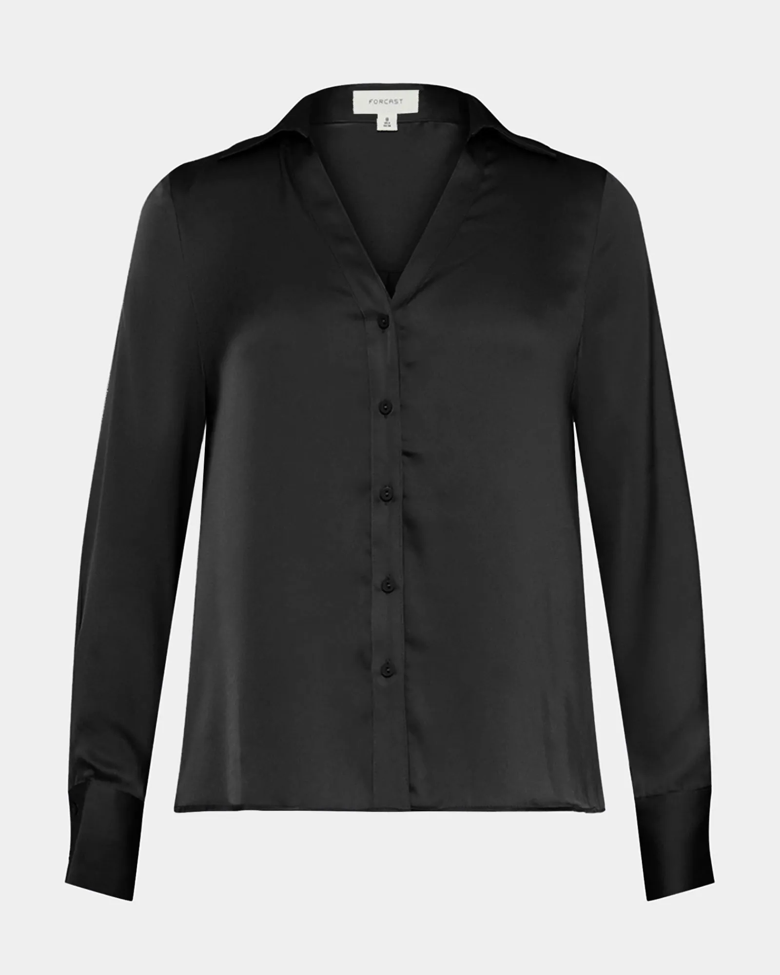 Forcast Lila V-neck Satin Blouse* Long Sleeve Tops|Shirts & Blouses