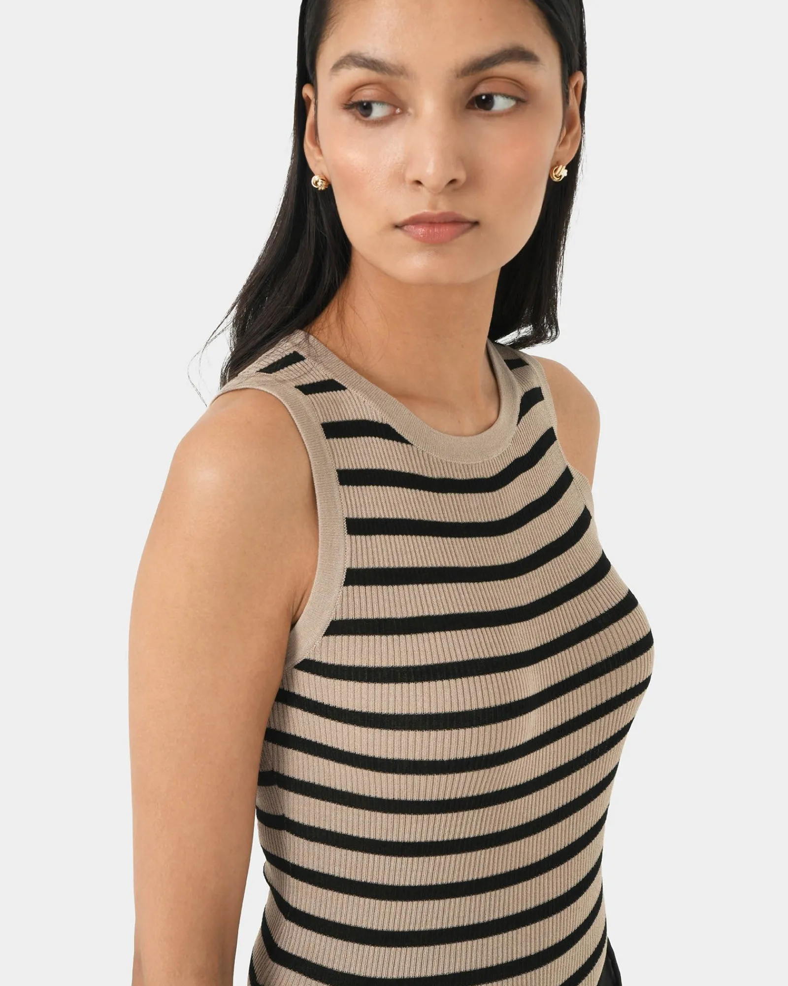Forcast Lindy Knit Tank Top* T-Shirts & Tops|Work Tops