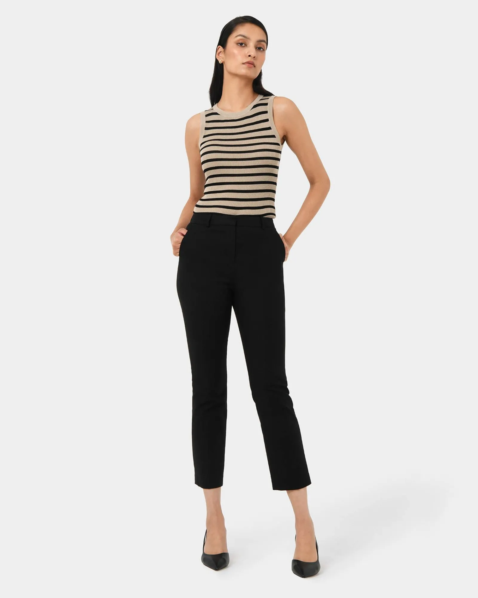 Forcast Lindy Knit Tank Top* T-Shirts & Tops|Work Tops