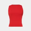 Forcast Liv Round Neck Tank Top* T-Shirts & Tops|Work Tops