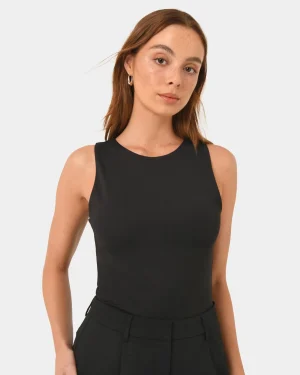 Forcast Liv Round Neck Tank Top* T-Shirts & Tops|Work Tops