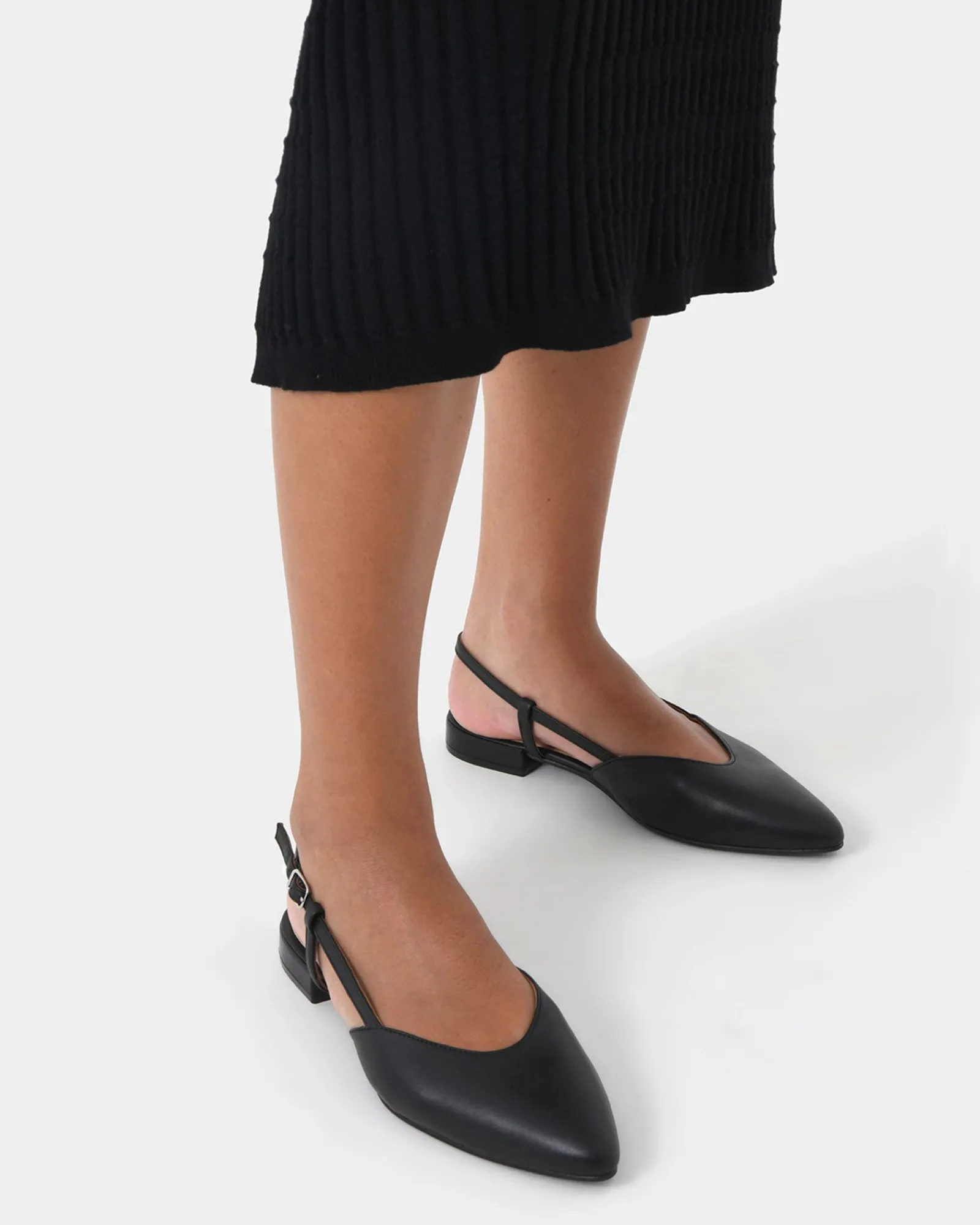 Forcast Liyana Leather Flat* Shoes