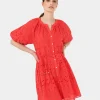 Forcast Lola Broderie Tiered Dress* Conscious|Mini Dresses