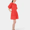 Forcast Lola Broderie Tiered Dress* Conscious|Mini Dresses