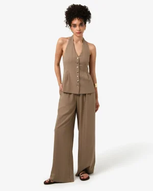 Forcast Lola Lurex Blend Wide Leg Pant* High-Waisted Pants|Wide-Leg Pants