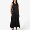 Forcast Louisa Cut Out Satin Dress* Maxi Dresses|Maxi Dresses