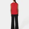 Forcast Louisa Round Neck Satin Top* T-Shirts & Tops|Work Tops