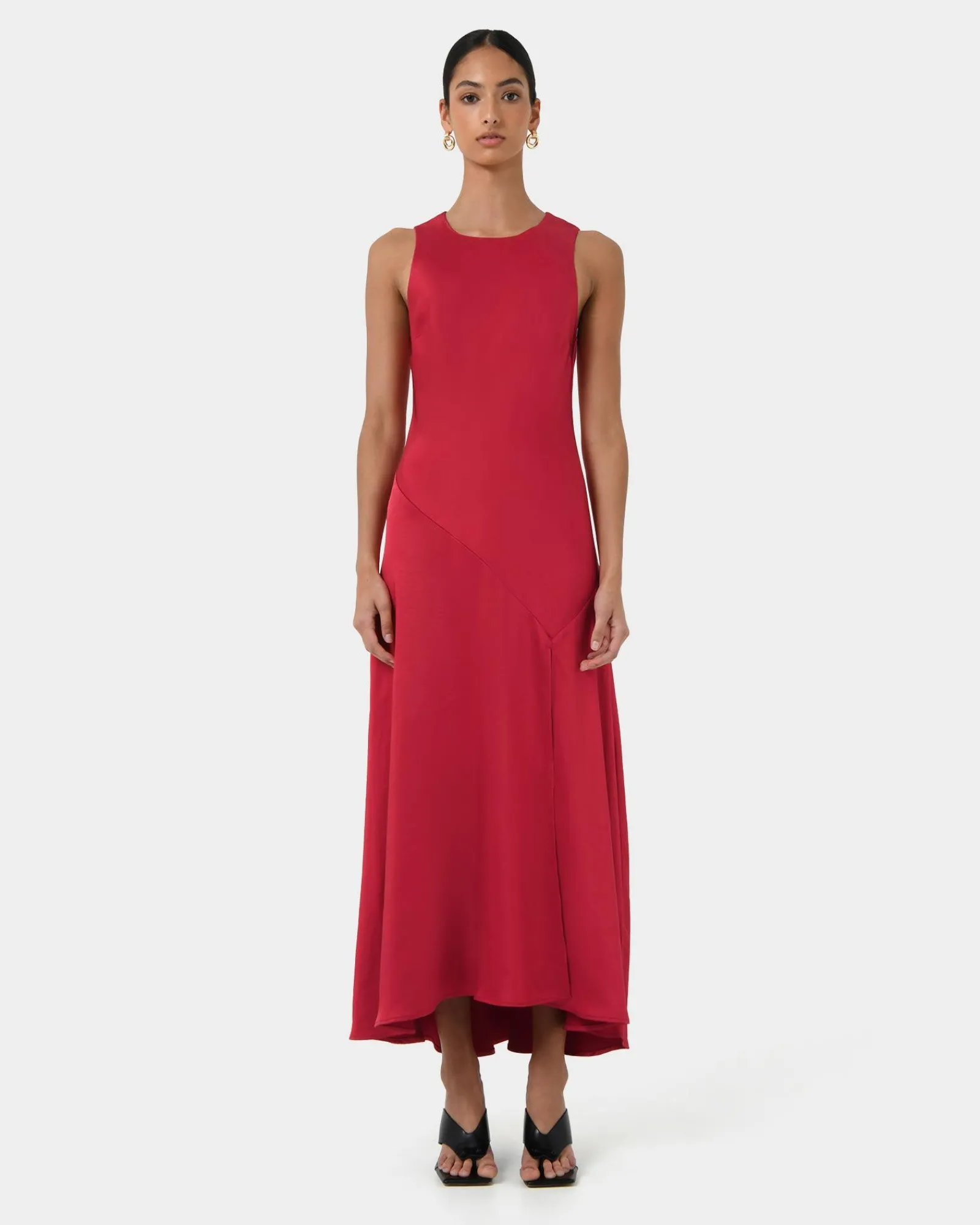 Forcast Louisa Satin Bias Dress* Maxi Dresses|Maxi Dresses