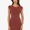 Forcast Lourdes Ribbed Knit Dress* Maxi Dresses|Maxi Dresses