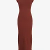 Forcast Lourdes Ribbed Knit Dress* Maxi Dresses|Maxi Dresses