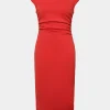 Forcast Lulu Ruched Midi Dress* Midi Dresses|Midi Dresses