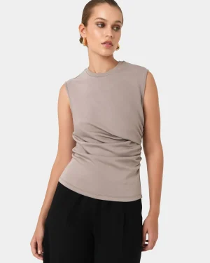 Forcast Lulu Ruched Top* T-Shirts & Tops|Work Tops