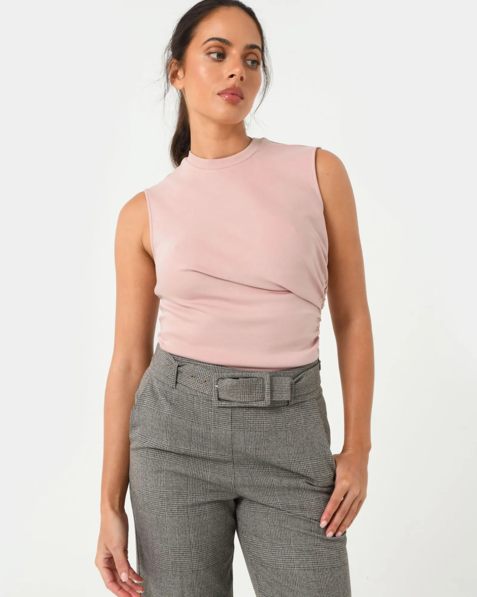 Forcast Lulu Ruched Top* T-Shirts & Tops|Work Tops