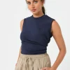 Forcast Lulu Ruched Top* T-Shirts & Tops|Work Tops