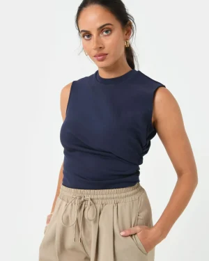Forcast Lulu Ruched Top* T-Shirts & Tops|Work Tops