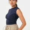 Forcast Lulu Ruched Top* T-Shirts & Tops|Work Tops