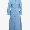 Forcast Lune Ruched Shirt Dress* Midi Dresses|Midi Dresses