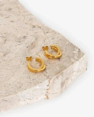 Forcast Lyra Crossover Hoop Earrings* Earrings