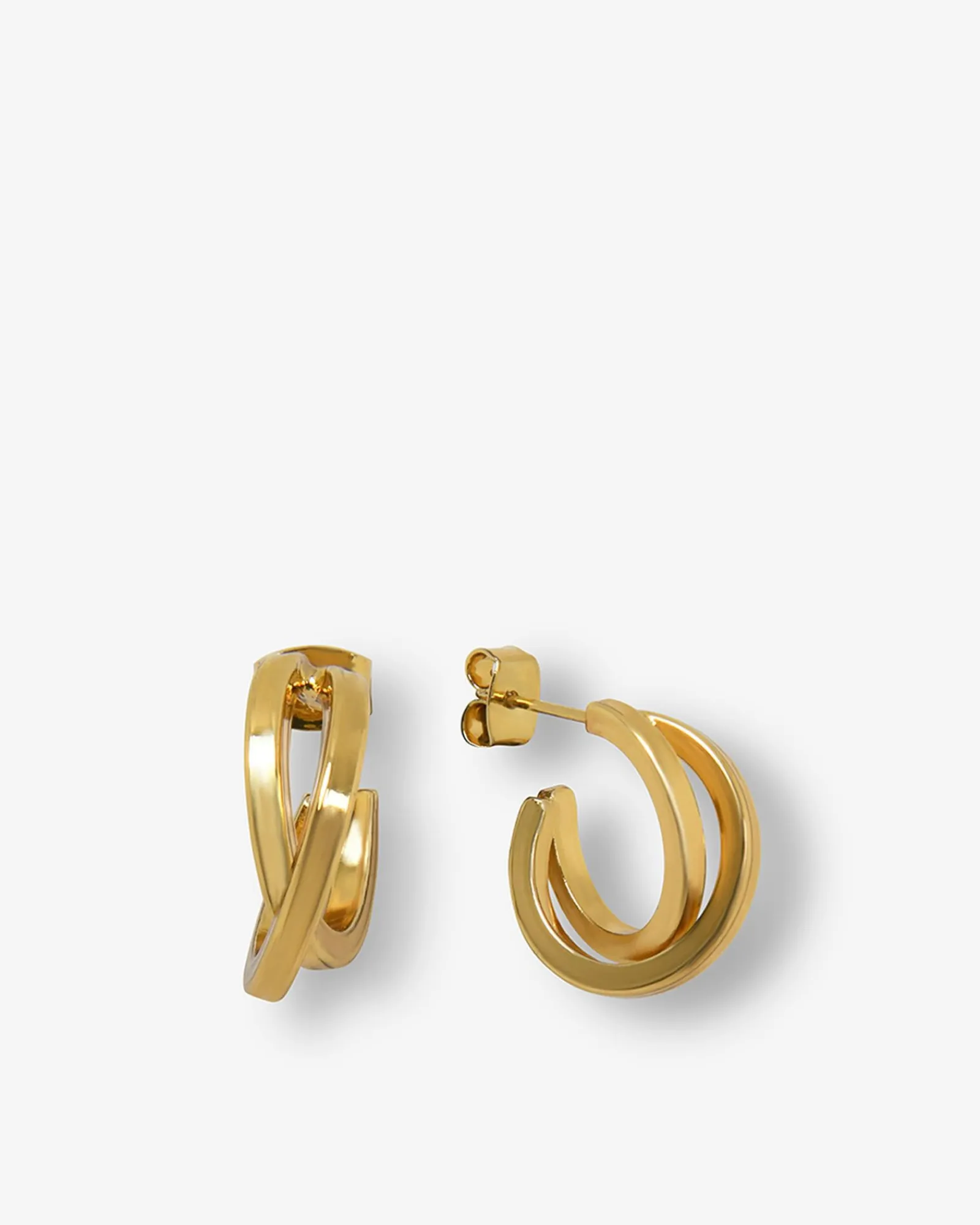 Forcast Lyra Crossover Hoop Earrings* Earrings